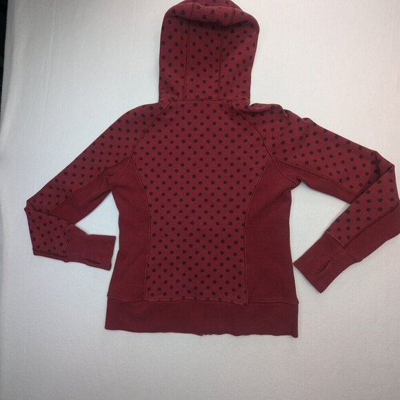 Scuba red polka dot Lululemon jacket Size 10 Red Color Rare Size - Picture 10 of 14